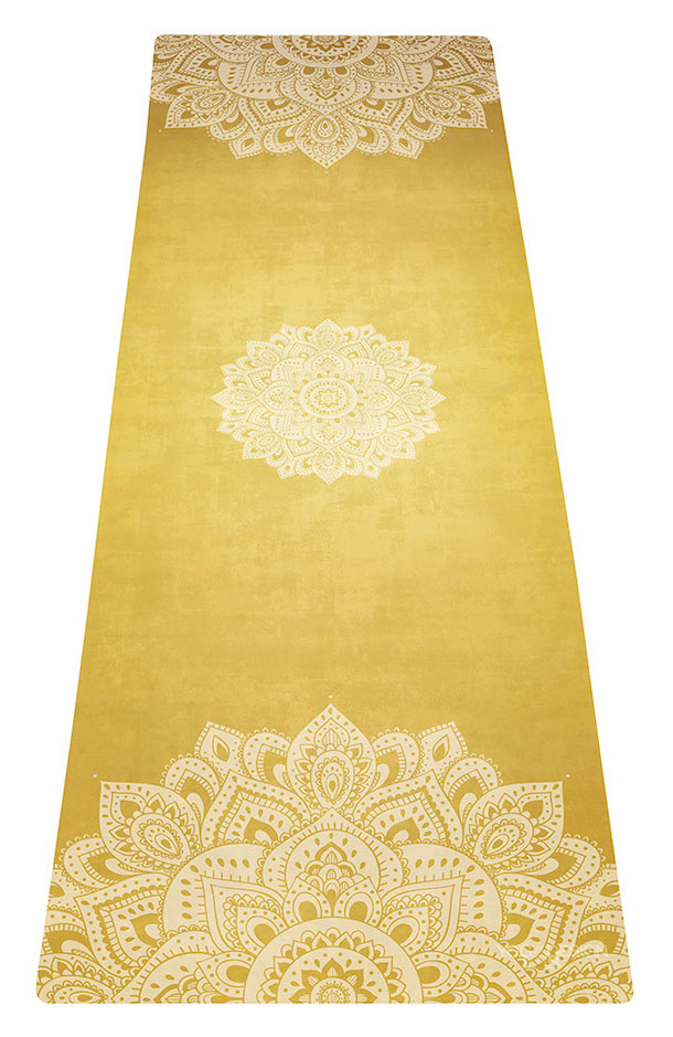 gold yoga mat by yoga design lab